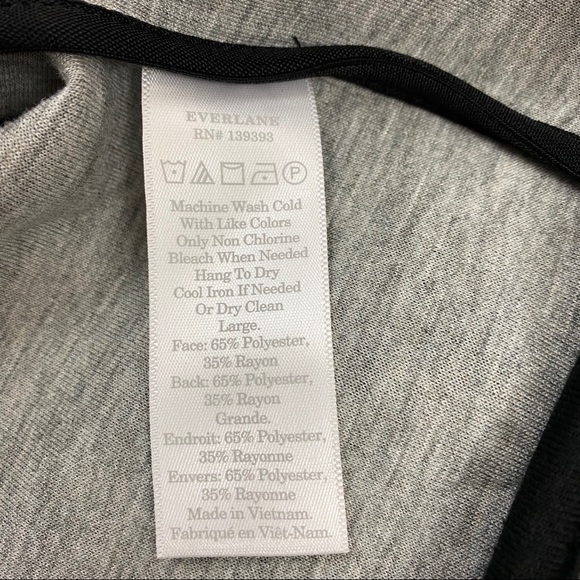 Everlane Gray Street Fleece Bomber Jacket Large - Picture 13 of 13